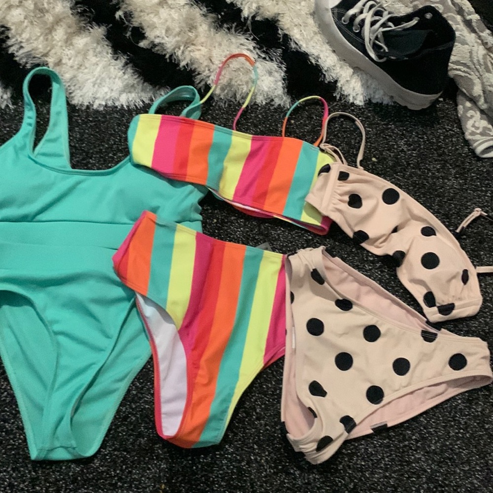 Swimsuit bundle first two from shein last one from target all size small